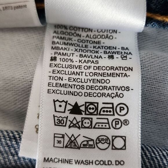 Levi’s 505 Men’s 36x30 Straight Leg Blue Rigid Denim Jeans 100% Cotton - Picture 8 of 8